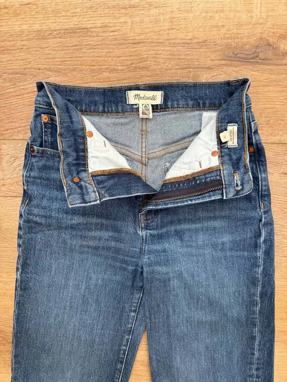 Madewell Perfect Vintage Wide-Leg Jeans Women’s 26 High Rise Dark Wash